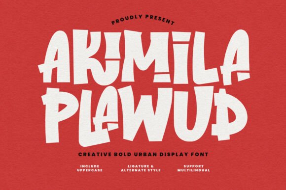 Akimila Plawud: A Bold Typeface for Maximum Impact