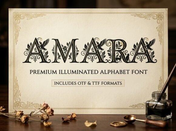Amara: The All-Caps Display Typeface for Bold Creators