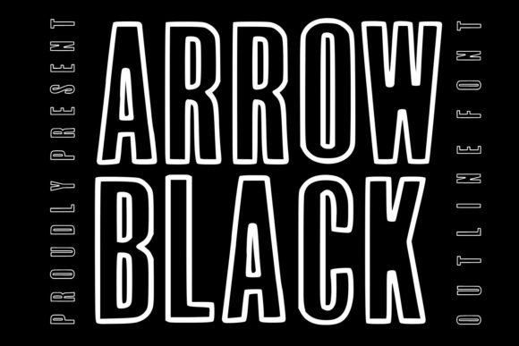 Arrow Black: Bold Outlines for Modern Brands