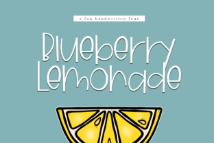 Blueberry Lemonade: A Handwritten Font for Fresh, Fun Designs