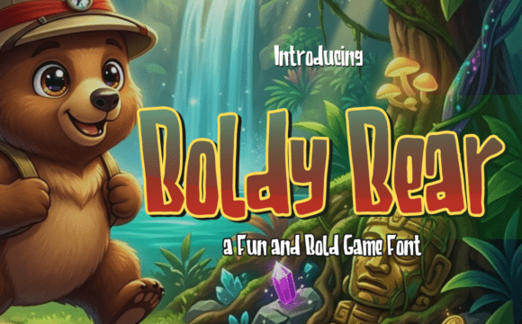 Boldy Bear: A Typeface for Pioneering Adventures