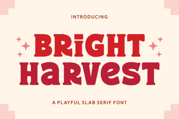 Bright Harvest: A Modern Slab Serif for Bold Statements