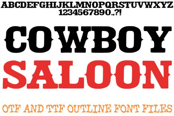Channeling Frontier Spirit with the Cowboy Saloon Typeface