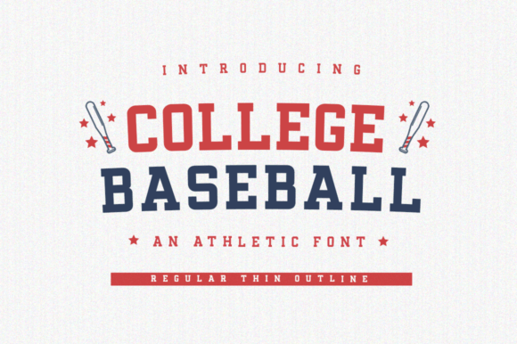 College Baseball: The Athletic Display Font for Impactful Designs