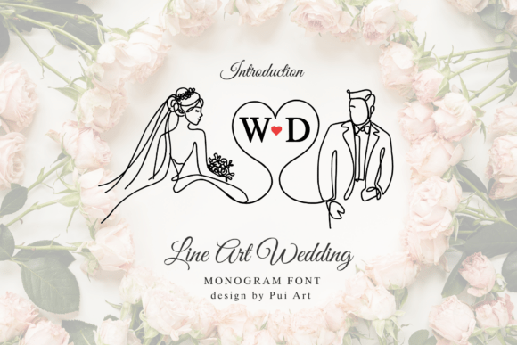Elevate Your Brand with a Line Art Wedding Monogram