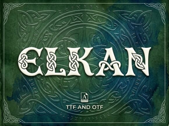 Elkan: A Decorative Display Font for Bold Creators