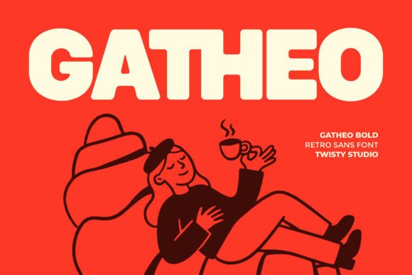 Gatheo: A Bold Retro Sans Font for Modern Designers