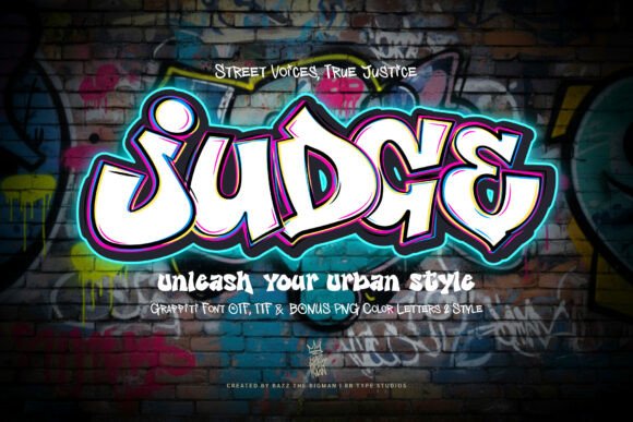 Judge: The Audacious Typeface for Streetwear and Urban Design