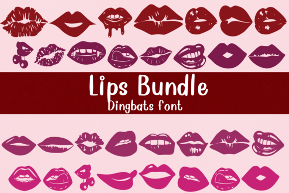 Lips Bundle: The Display Font That Makes Every Message Pop