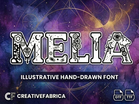 Melia: A Typeface Where Gears Meet Dreams