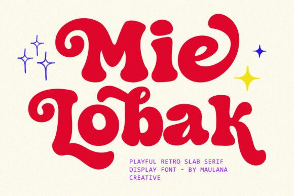 Mie Lobak: A Groovy Retro Slab Serif for Modern Projects