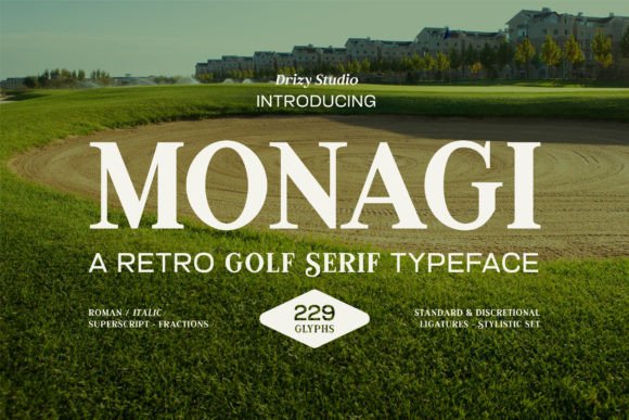 Monagi: The Elegant Serif for Golf & Sport Branding