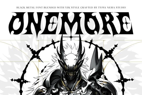 Onemore: Black Metal Typography with a Modern Edge