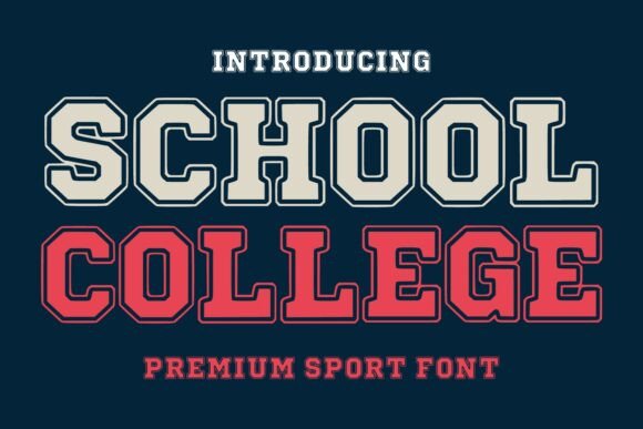 School College: A Varsity Font with Modern Impact
