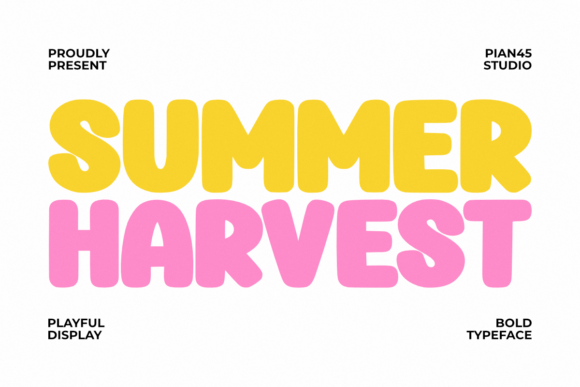 Summer Harvest: The Bold, Joyful Font for Creative Brands