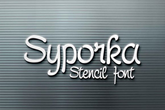Syporka: The Modern Stencil Font for Bold, Clean Design